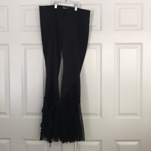 Patent Silk/Lace Blended Pant